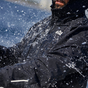 Man sprayed with water in Gill jacket