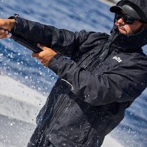 Man fishing in Gill jacket